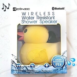 Aconic Bluetooth Wireless Water Resistant Rubber Duck Shower Speaker